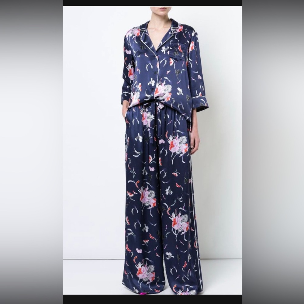 prabal gurung (Silk Floral Print Pant Suit)